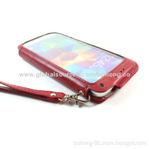 Samsung S4 leather case, with kickstand, various colors are available